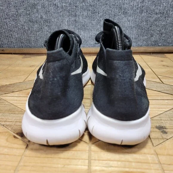 Nike Free RN Flyknit Running Sneakers Shoes Mens 11.5 Black White 880843 001 - Picture 6 of 12